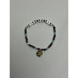 Little Words Project RIDE OR DIE Beaded Stretch Bracelet